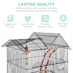 36In Indoor/Outdoor Iron Bird Cage for Parro