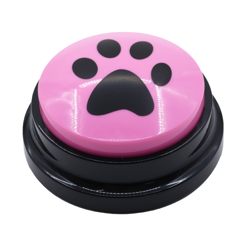 Dog Talking Button Pet Communication Key Sound Maker Cat Bell Toy Supplies Voice Recording Training Device