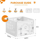 Plastic Dog With Movable Enclosure, Suitable For Small And Medium-sized Dogs, Cats And Rabbits.
