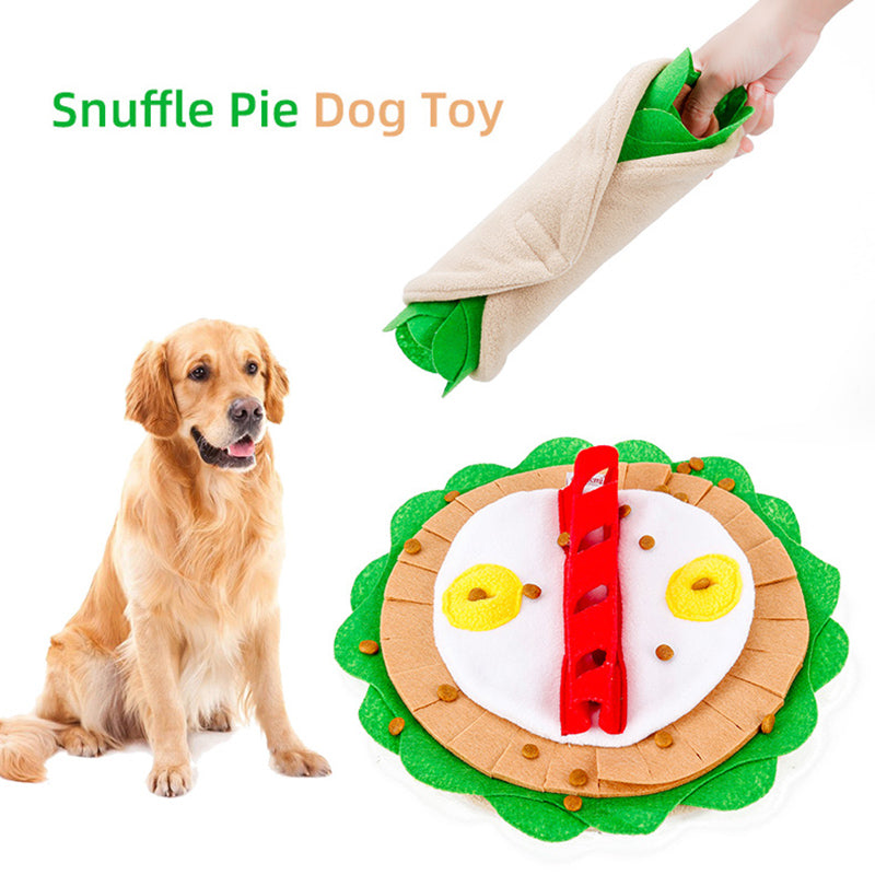 Pet Dog Snuffle Mat Pet Sniffing Training Toy Thin Burrito Design Blanket Fleece Pads Dog Mat Relieve Stress Dog Play Puzzle Toy