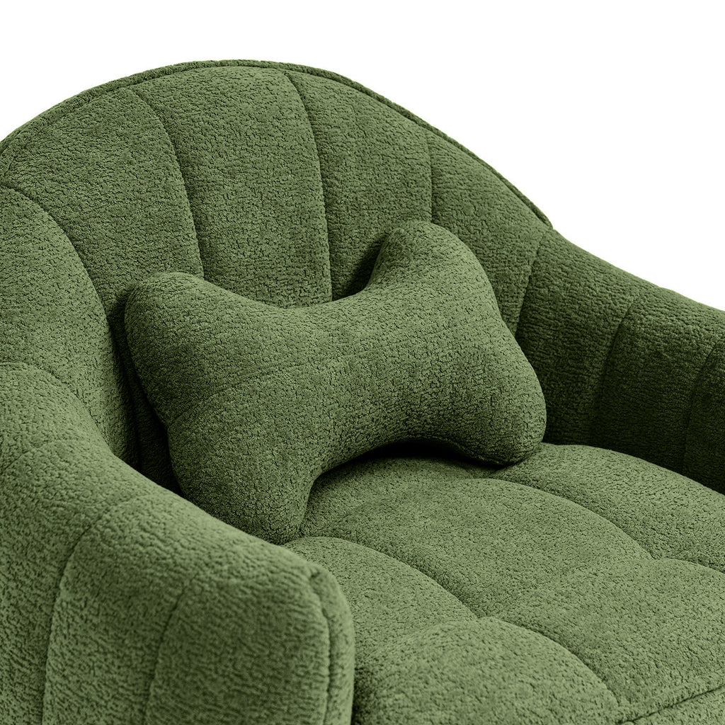 Louie 30.5" Dog Sofa Bed with Raised Armrests - Moss