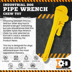Pipe Wrench Nylon Dog Toy for Aggressive Chewers | USA Made | SodaPup
