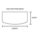 380 Gallon Seamless Glass Bowfront Reef-Ready Aquarium in Rose Cherry Real Wood Furniture