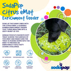 Citrus Design eMat - Enrichment Lick Mat For Dogs and Cats - with Suction Cups | USA Made