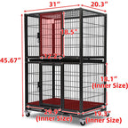 31" Two-Tier Dog Crate 46A