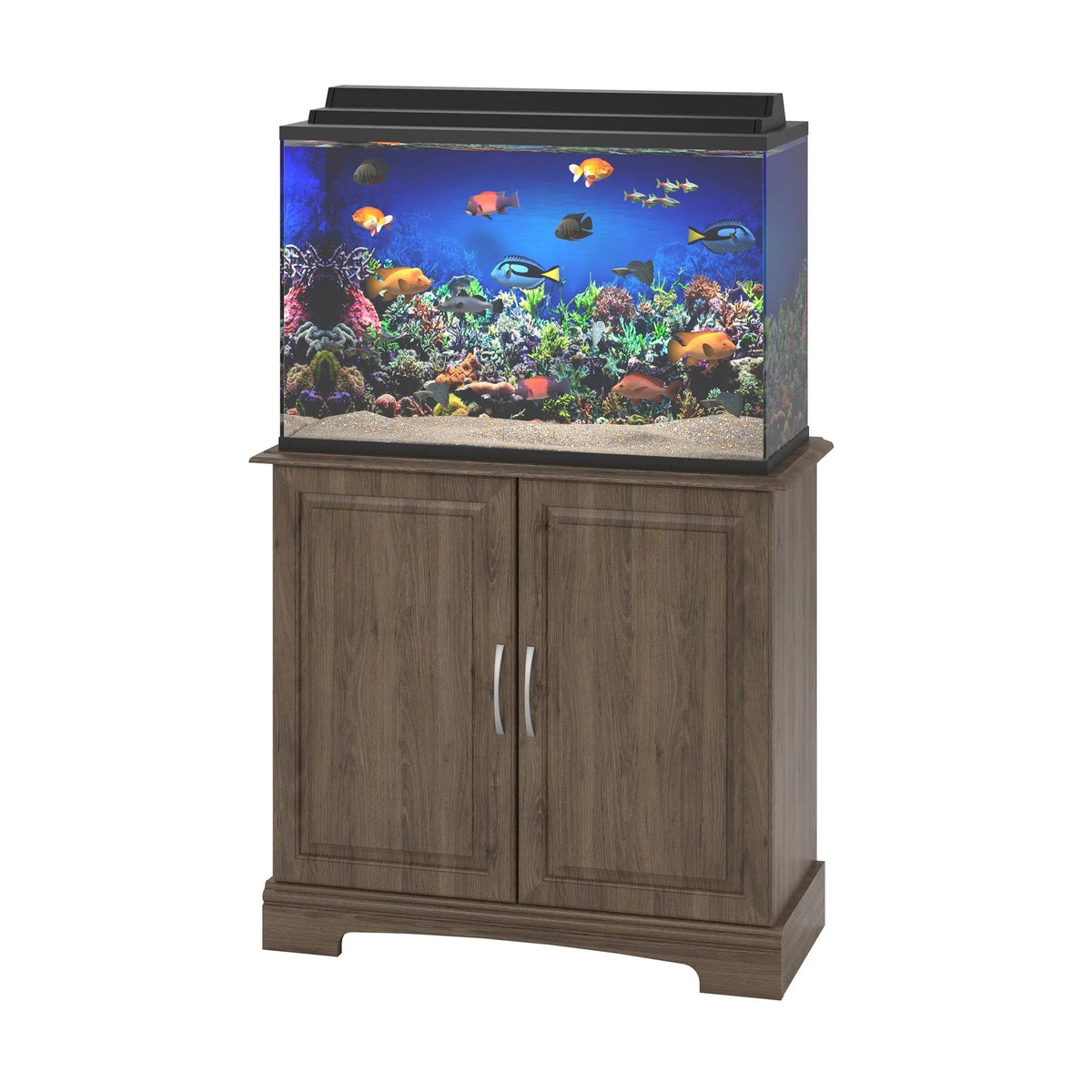 Alta Vista 29 - 37 Gallon Aquarium Stand, Rustic Oak