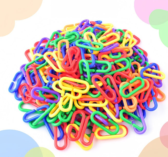 Parrot Toy Bird Supplies C-Shape Plastic Chain