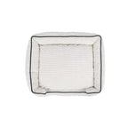 M-Pets Warm Hug Velvet Pet Bed for Cats and Dogs White Large