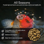 BIG Kahuna Koi Fish Food- 4.5 lbs Jug – Made in The USA - Koi Food Floating Pellets – 3/16" - 1/4" Pellet Size – 32% Protein Fish Food – Rich in Nutrients