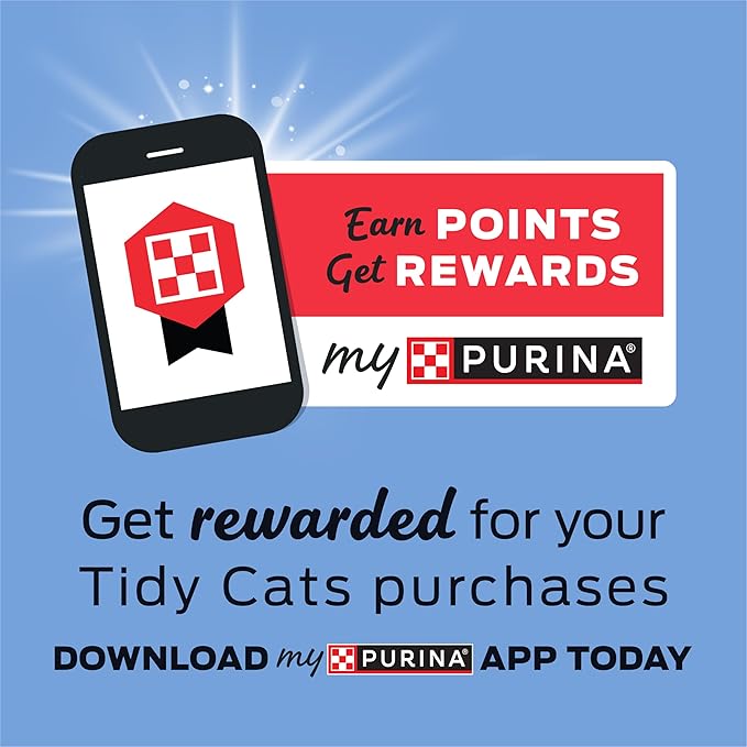 Purina Tidy Cats LightWeight Free and Clean Unscented, Multi-Cat, Clumping, 99.9 Percent Dust Free Cat Litter - 17 lb. Box