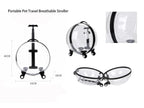 Rolling Pet Travel Trolley with Wheel, Transparent Capsule, Pink, Green, Puppies, Dogs, Cat Carriers Bag, 5-20Kg