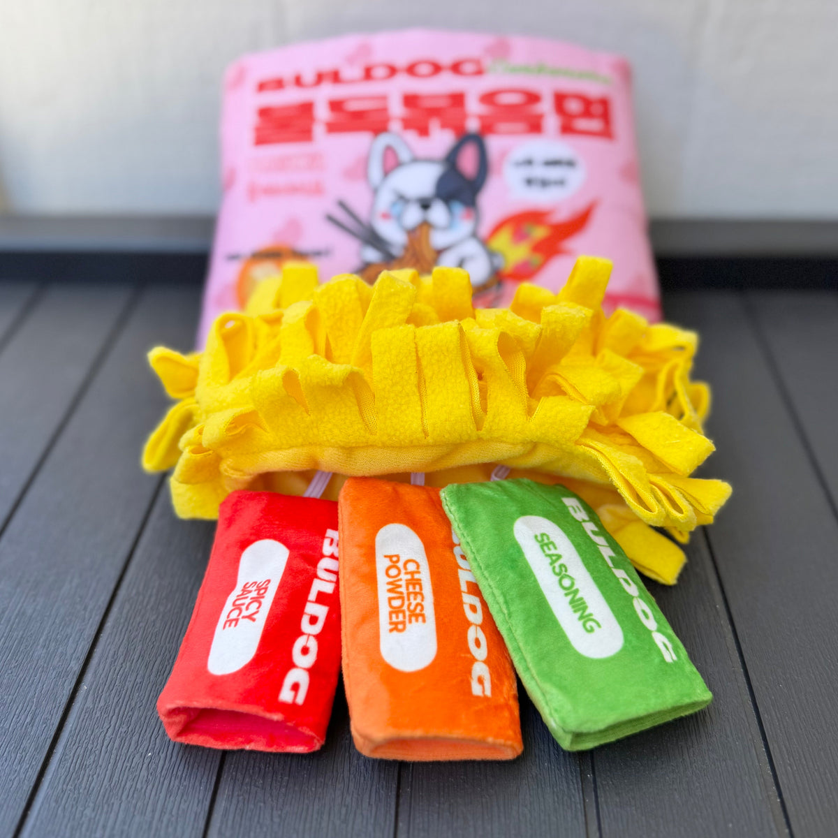 Bul-dog Ramen Noodles Dog Toy