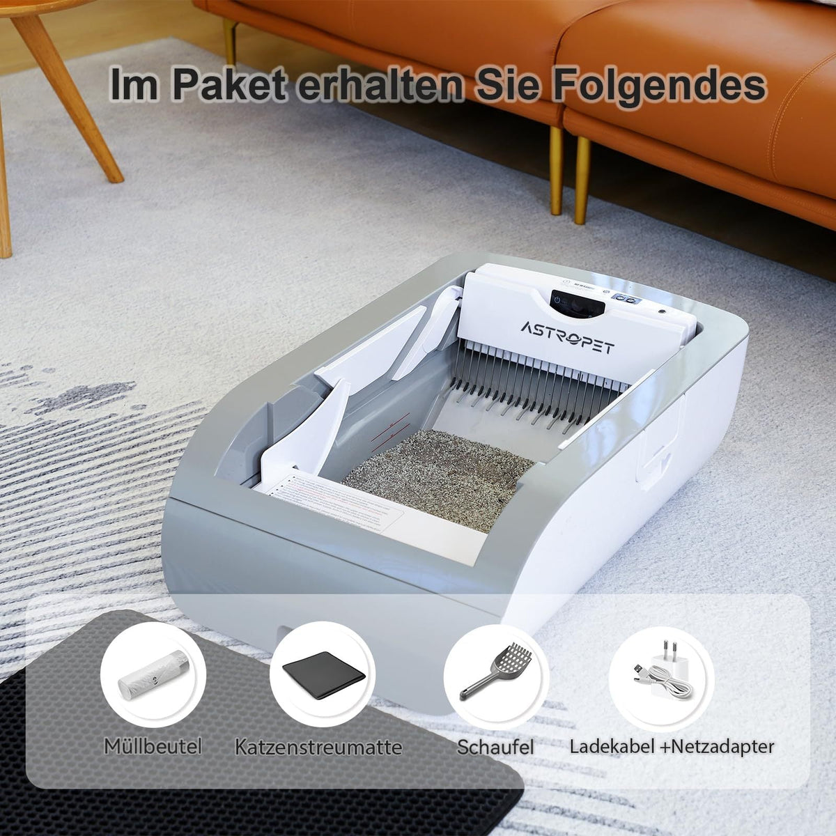 Smart Cat Litter Box Cat Litter Box Wide Opening