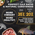 Ultra Fresh Bottom Feeder Fish Food, Sword Prawns, Natural Protein, Balanced Diet, for Catfish, Corydoras, Loaches, Tropical Shrimp Pie 4.94 Ounces