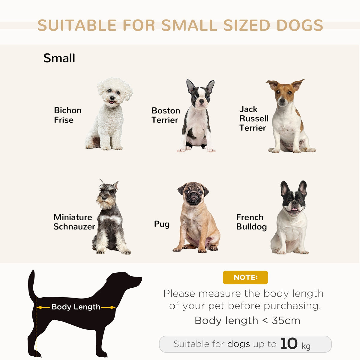 PawHut Luxury Fancy Dog Bed for Small Dogs with Hidden Storage
