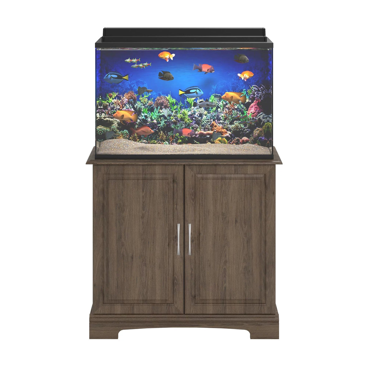Alta Vista 29 - 37 Gallon Aquarium Stand, Rustic Oak