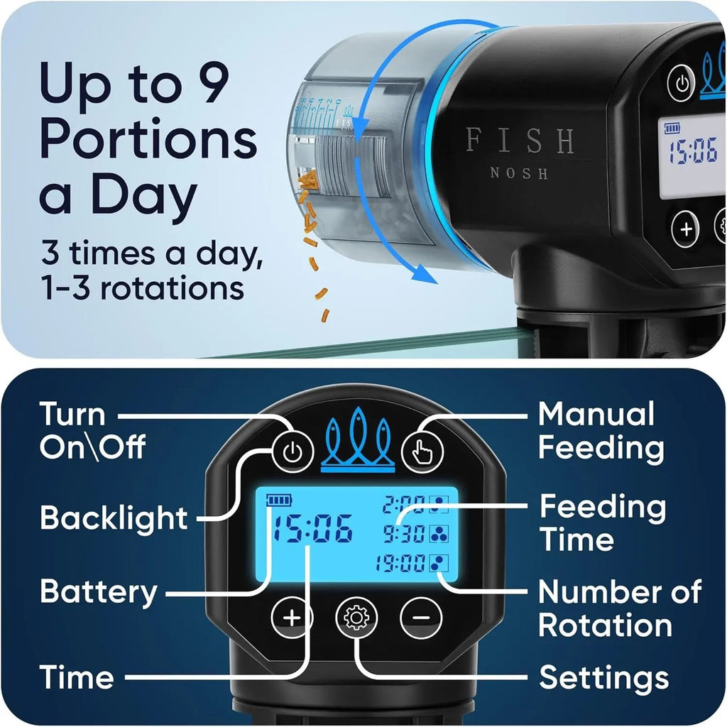 Automatic Fish Feeder with Timer Programmable Aquarium Food Dispenser