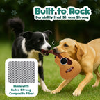 PUPROAR Guitar Dog Toy | Cute Squeaky Plush Dog Toy with Crinkle