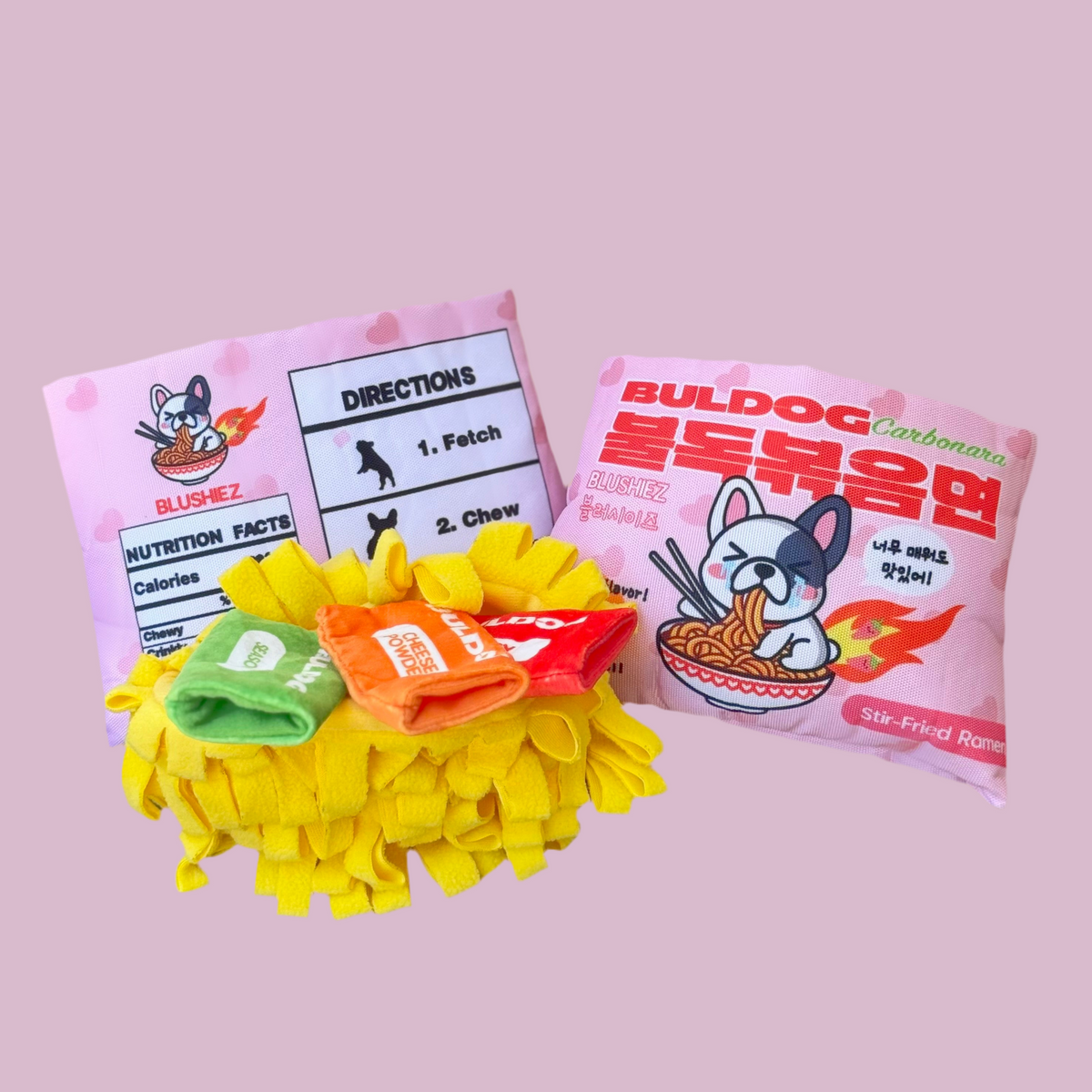 Bul-dog Ramen Noodles Dog Toy