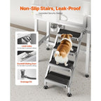 34" Dog Washing Station, Stainless Steel Pet Grooming Tub Bathtub, Professional Dog Wash Sink with Shower, Faucet, Soap Holder, Non-Slip Stairs Easy-Clean Design for Small Pets Cats (Right Door)