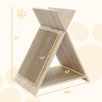 Cat Scratcher for Claw Sharpening and Furniture Protection-Natural