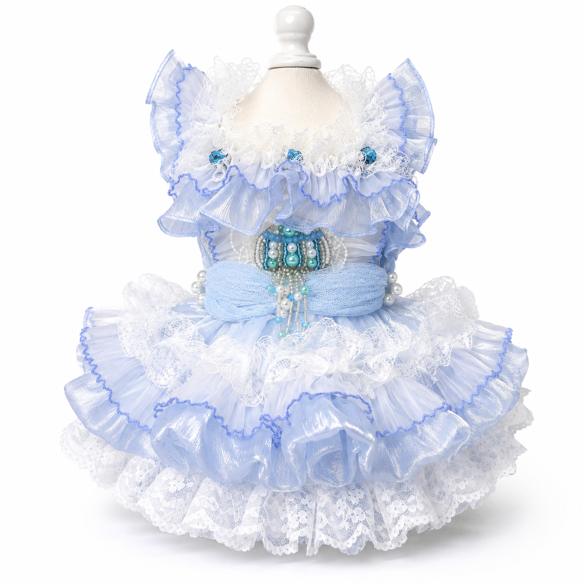 Handmade Cinderella Puppy Costume Dog Dress