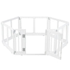 Clear Plastic Dog Playpen with Door - 8 Panel