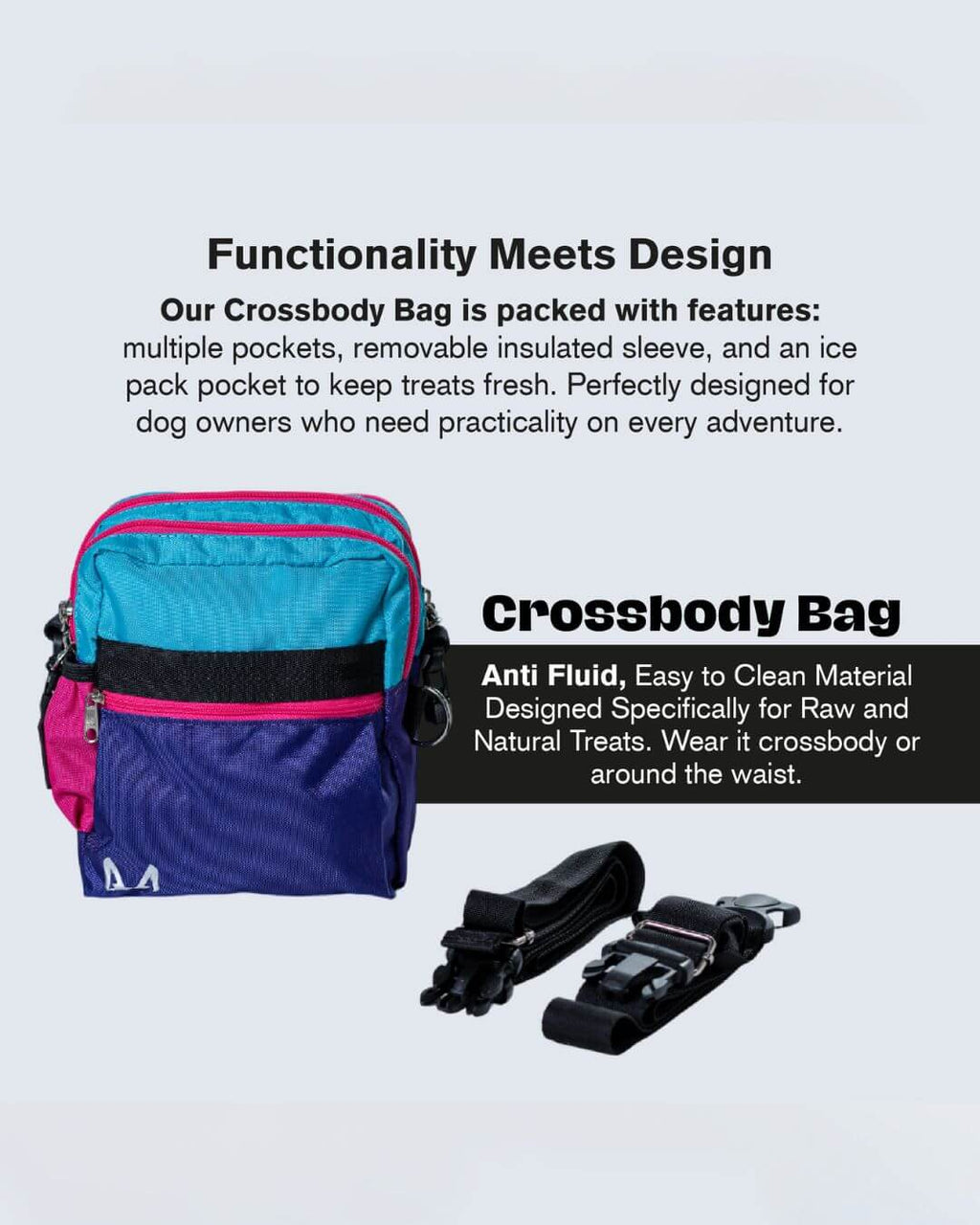 Crossbody Treat Bag – Insulated Dog Training Pouch