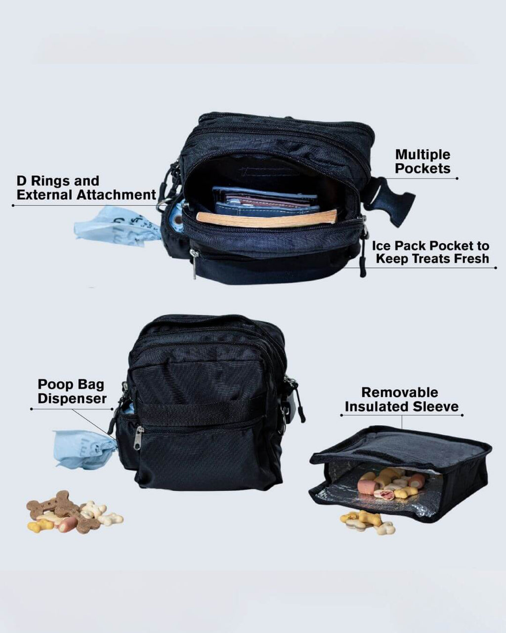 Crossbody Treat Bag – Insulated Dog Training Pouch