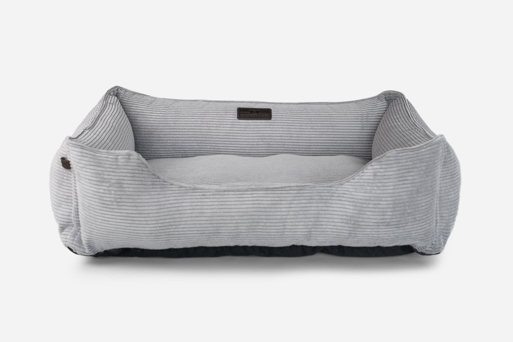 Chester & Lee | Fancy Corduroy Sleeper Dog Bed Gray