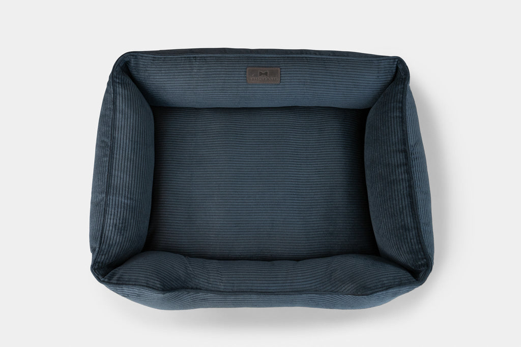 Chester & Lee | Fancy Corduroy Sleeper Dog Bed Graphite