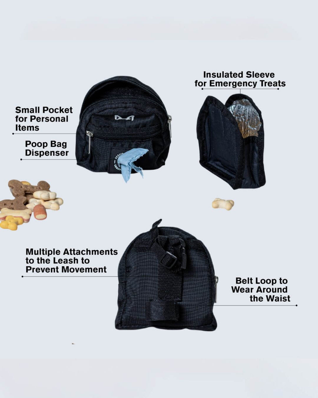 Minipack – Dog Poop Bag Holder & Treat Pouch