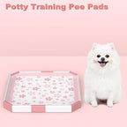 Dog & Small Pet Training Pads 22x22 Leak Proof Quick Dry 50 Count Pink