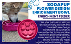 Flower eBowl Deep Slow Feeder Dog Bowl for Enrichment | USA Made