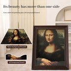 3D Mona Lisa Cat Scratcher with Removable Oil Painting Frame
