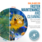 Flipper Edge Limited Edition Clownfish 2 in 1 Floating Magnetic Aquarium Algae Cleaner (MAX)
