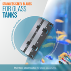 Flipper Nano Aquarium Cleaner Stainless Steel Replacement Blades 2 Pack