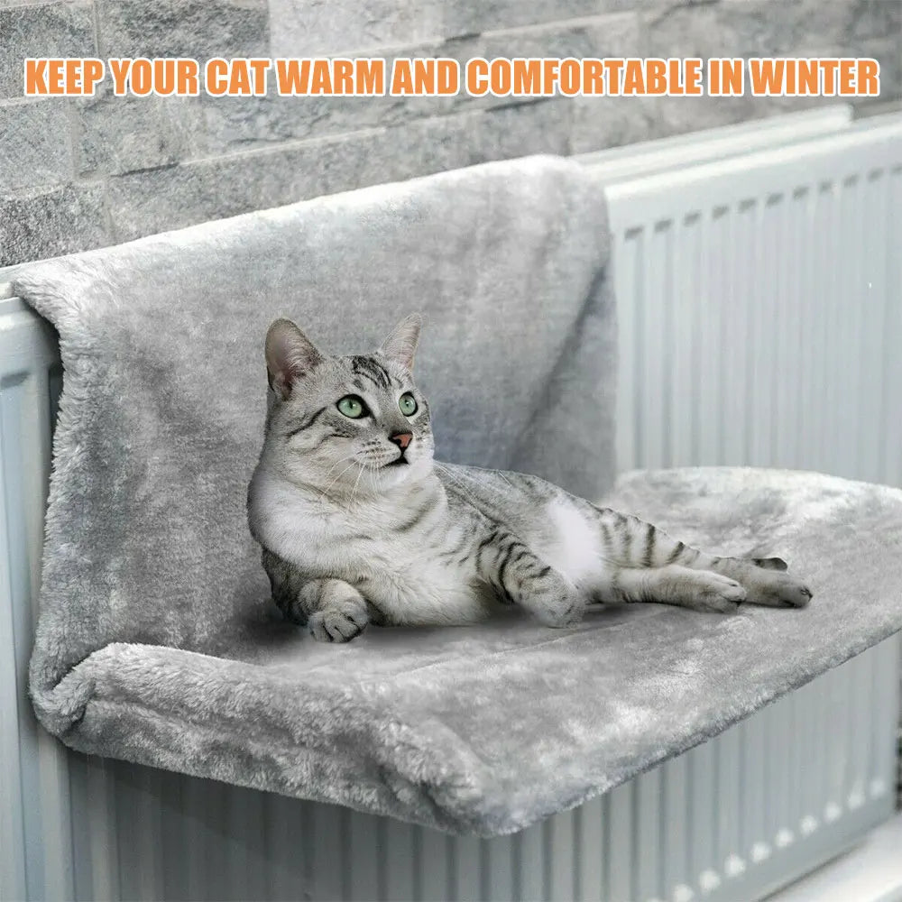 Hanging Cat Hammock Pet Bed With Strong Durable Metal Frame