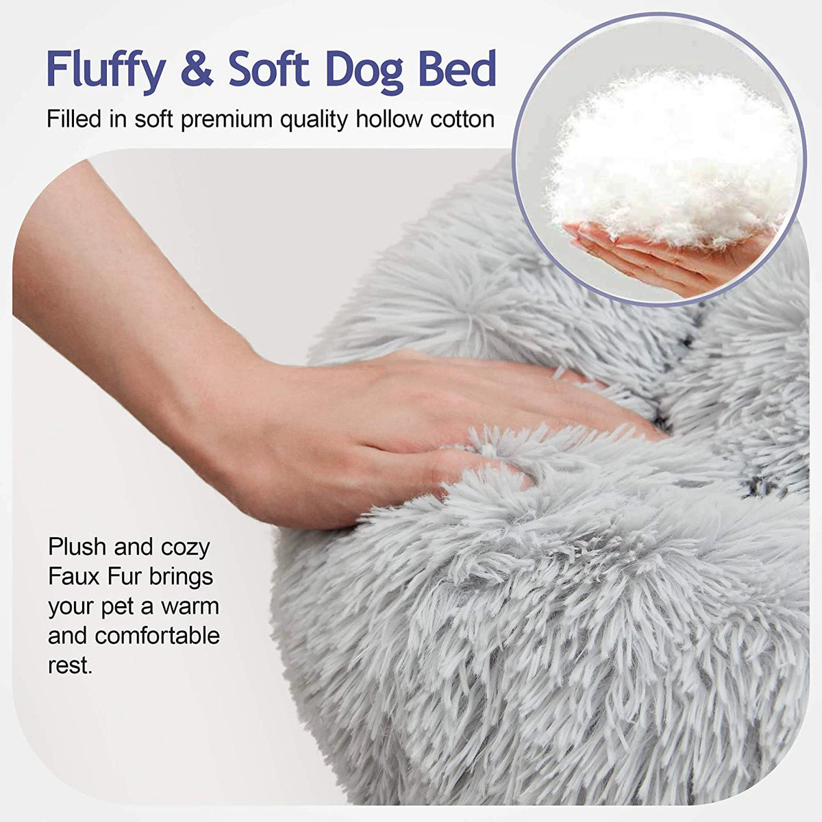 Washable, Plush, Warm Dog Bed