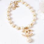 Princess Pearl Pet Necklace – Elegant Dog & Cat Jewelry Accessories Pearls Charm C** style
