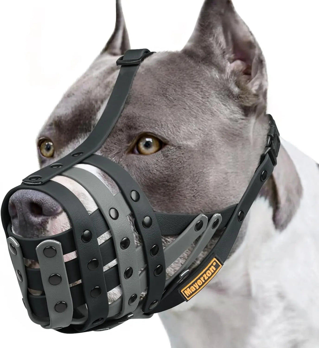 Lightweight Basket Large Dog Muzzle Adjustable Allows Panting Drinking Training