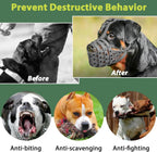 Lightweight Basket Large Dog Muzzle Adjustable Allows Panting Drinking Training