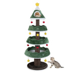 Christmas Cat Tree with 3 Platforms & Top Perch