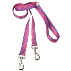 Neon Sunrise Plaid Double Connection Leash – EarthStyle