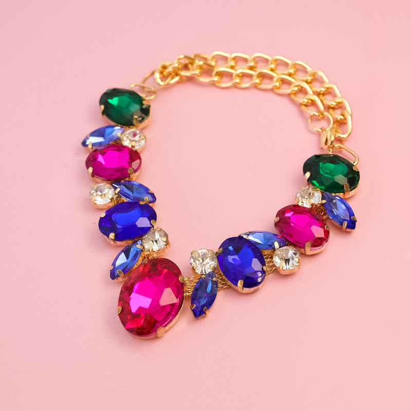 Adjustable Gem Pet Necklace
