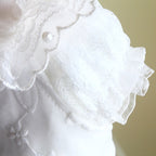 Handmade Ivory Angel Bridal Dog Dress – Luxury Long Train Wedding Gown for Dogs