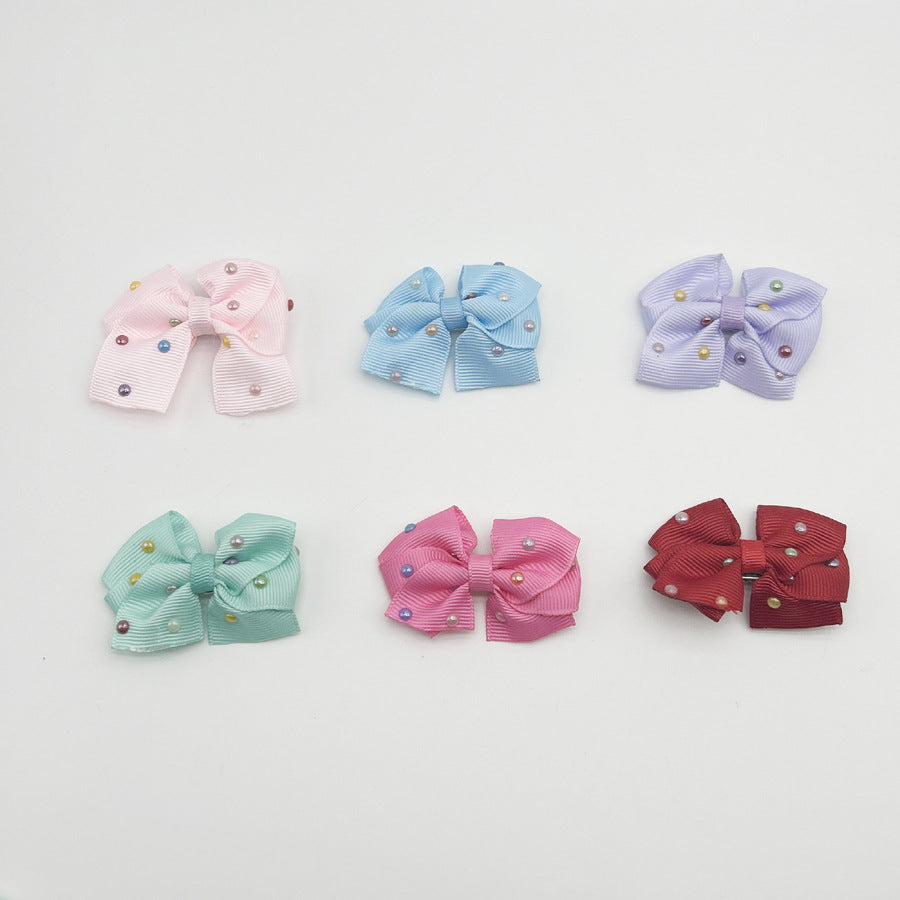 Pet Hair Bows & Accessories Set – Colorful Styles