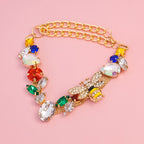 Adjustable Gem Pet Necklace