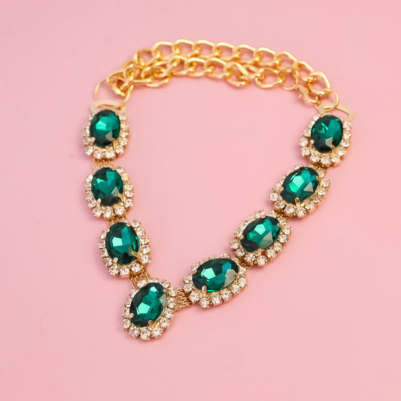 Adjustable Gem Pet Necklace