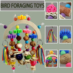 Parrot Bird Toys Natural Chew Corncob Wood Mango Cage Toys Small Medium Birds